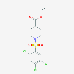 molecular formula C14H16Cl3NO4S B2802366 Ethyl 1-(2,4,5-trichlorobenzenesulfonyl)piperidine-4-carboxylate CAS No. 1206106-42-4