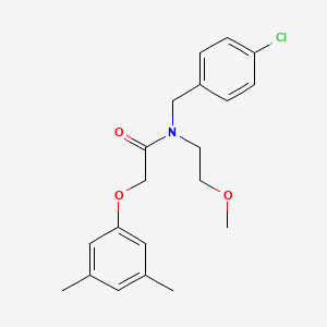 N-[(4-chlorophenyl)methyl]-2-(3,5-dimethylphenoxy)-N-(2-methoxyethyl)acetamide