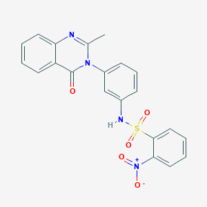N-(3-(2-methyl-4-oxoquinazolin-3(4H)-yl)phenyl)-2-nitrobenzenesulfonamide