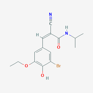 (Z)-3-(3-bromo-5-ethoxy-4-hydroxyphenyl)-2-cyano-N-propan-2-ylprop-2-enamide