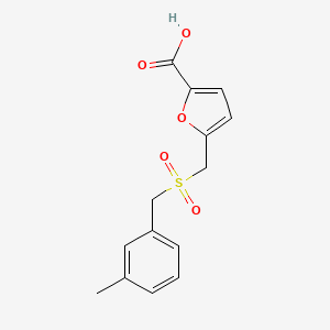 5-{[(3-Methylbenzyl)sulfonyl]methyl}-2-furoic acid