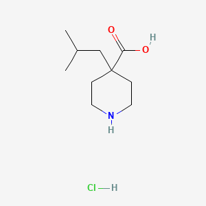 4-(2-Methylpropyl)piperidine-4-carboxylic acid hydrochloride
