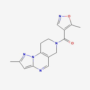(2-methyl-8,9-dihydropyrazolo[1,5-a]pyrido[3,4-e]pyrimidin-7(6H)-yl)(5-methylisoxazol-4-yl)methanone
