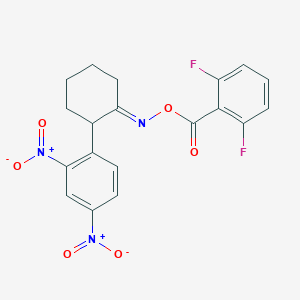 2-[({[2-(2,4-Dinitrophenyl)cyclohexyliden]amino}oxy)carbonyl]-1,3-difluorobenzene