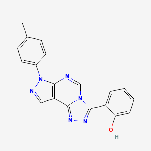 2-(7-(p-tolyl)-7H-pyrazolo[4,3-e][1,2,4]triazolo[4,3-c]pyrimidin-3-yl)phenol