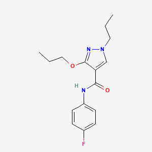 N-(4-fluorophenyl)-3-propoxy-1-propyl-1H-pyrazole-4-carboxamide