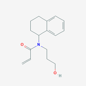 N-(3-Hydroxypropyl)-N-(1,2,3,4-tetrahydronaphthalen-1-yl)prop-2-enamide