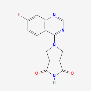 5-(7-Fluoroquinazolin-4-yl)-3a,4,6,6a-tetrahydropyrrolo[3,4-c]pyrrole-1,3-dione