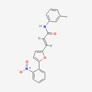 (E)-3-(5-(2-nitrophenyl)furan-2-yl)-N-(m-tolyl)acrylamide