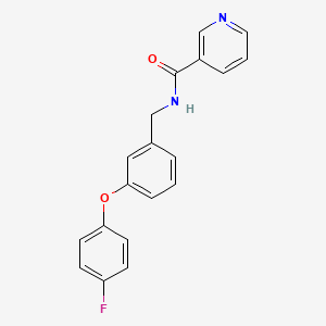 molecular formula C19H15FN2O2 B2802456 N-(3-(4-fluorophenoxy)benzyl)nicotinamide CAS No. 1219902-19-8