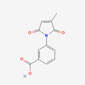 molecular formula C12H9NO4 B2802467 3-(3-methyl-2,5-dioxo-2,5-dihydro-1H-pyrrol-1-yl)benzoic acid CAS No. 832740-85-9