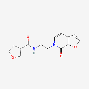 molecular formula C14H16N2O4 B2802481 N-(2-(7-oxofuro[2,3-c]pyridin-6(7H)-yl)ethyl)tetrahydrofuran-3-carboxamide CAS No. 2034272-82-5