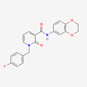 N-(2,3-dihydro-1,4-benzodioxin-6-yl)-1-(4-fluorobenzyl)-2-oxo-1,2-dihydropyridine-3-carboxamide