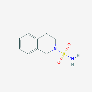 molecular formula C9H12N2O2S B2802505 1,2,3,4-Tetrahydroisoquinoline-2-sulfonamide CAS No. 15211-62-8