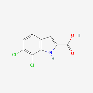 molecular formula C9H5Cl2NO2 B2802507 6,7-dichloro-1H-indole-2-carboxylic Acid CAS No. 383132-13-6