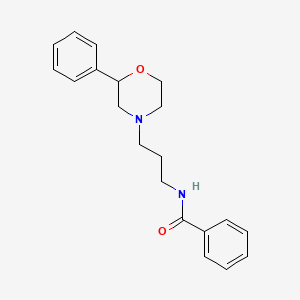 molecular formula C20H24N2O2 B2802537 N-[3-(2-phenylmorpholin-4-yl)propyl]benzamide CAS No. 954047-11-1