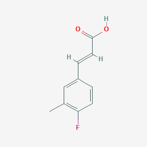 molecular formula C10H9FO2 B2802543 4-Fluoro-3-methylcinnamic acid CAS No. 152152-18-6; 913699-82-8
