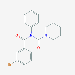 molecular formula C19H19BrN2O2 B2802547 N-(3-bromobenzoyl)-N-phenylpiperidine-1-carboxamide CAS No. 941994-63-4