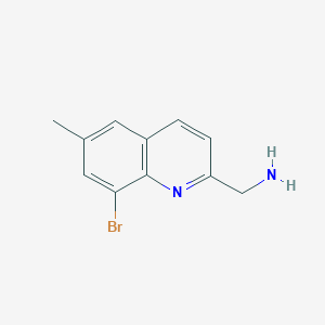 molecular formula C11H11BrN2 B2802551 (8-Bromo-6-methylquinolin-2-yl)methanamine CAS No. 1856503-12-2