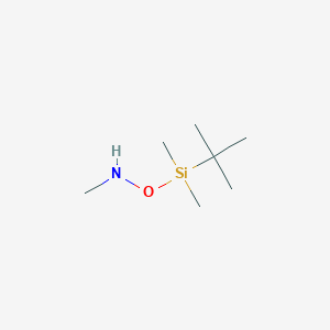 molecular formula C7H19NOSi B2802589 N-methyl-O-tert-butyldimethylsilylhydroxylamine CAS No. 133710-59-5