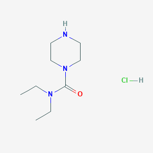 molecular formula C9H20ClN3O B2802614 N,N-diethylpiperazine-1-carboxamide hydrochloride CAS No. 20127-99-5
