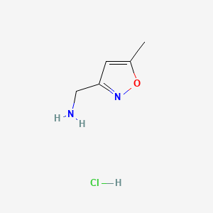 B2802625 (5-Methylisoxazol-3-YL)methanamine hydrochloride CAS No. 1050590-34-5; 154016-48-5