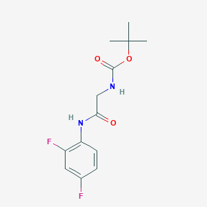 molecular formula C13H16F2N2O3 B2802692 N-(tert-butoxycarbonyl)-N1-(2,4-difluorophenyl)glycinamide CAS No. 1823321-02-3