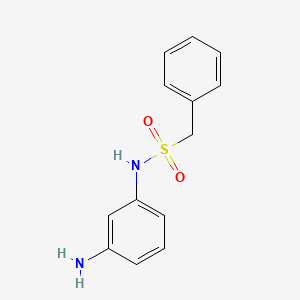 molecular formula C13H14N2O2S B2802771 N-(3-Aminophenyl)-1-phenylmethanesulfonamide CAS No. 926203-10-3