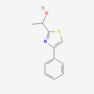 molecular formula C11H11NOS B2802785 1-(4-Phenyl-1,3-thiazol-2-yl)ethan-1-ol CAS No. 41029-90-7