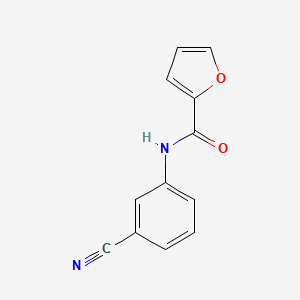 molecular formula C12H8N2O2 B2802893 N-(3-cyanophenyl)furan-2-carboxamide CAS No. 349644-67-3