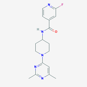 molecular formula C17H20FN5O B2802945 N-[1-(2,6-Dimethylpyrimidin-4-YL)piperidin-4-YL]-2-fluoropyridine-4-carboxamide CAS No. 1436213-41-0