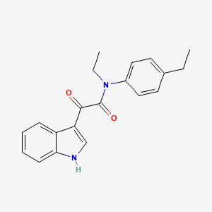 N-ethyl-N-(4-ethylphenyl)-2-(1H-indol-3-yl)-2-oxoacetamide