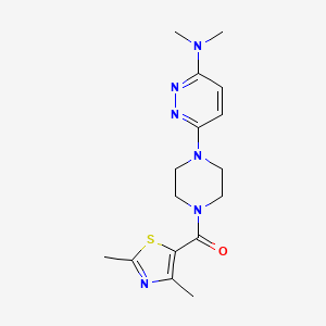 (4-(6-(Dimethylamino)pyridazin-3-yl)piperazin-1-yl)(2,4-dimethylthiazol-5-yl)methanone