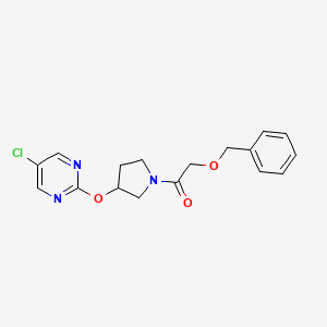 2-(Benzyloxy)-1-(3-((5-chloropyrimidin-2-yl)oxy)pyrrolidin-1-yl)ethanone