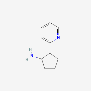molecular formula C10H14N2 B2802996 2-Pyridin-2-ylcyclopentan-1-amine CAS No. 933700-48-2
