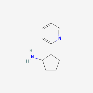 2-Pyridin-2-ylcyclopentan-1-amine