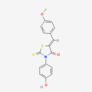 (Z)-3-(4-hydroxyphenyl)-5-(4-methoxybenzylidene)-2-thioxothiazolidin-4-one