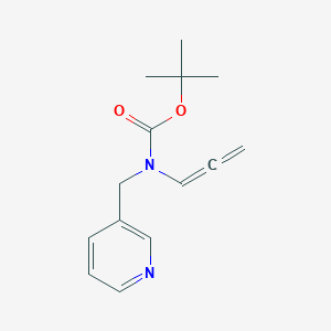 molecular formula C14H18N2O2 B2803088 tert-butyl N-(propa-1,2-dien-1-yl)-N-[(pyridin-3-yl)methyl]carbamate CAS No. 2287318-07-2