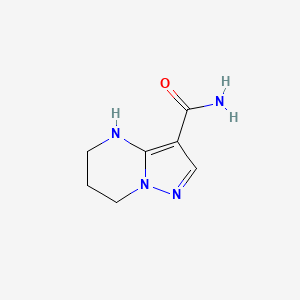 molecular formula C7H10N4O B2803128 4H,5H,6H,7H-pyrazolo[1,5-a]pyrimidine-3-carboxamide CAS No. 115931-34-5