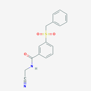 N-(cyanomethyl)-3-phenylmethanesulfonylbenzamide