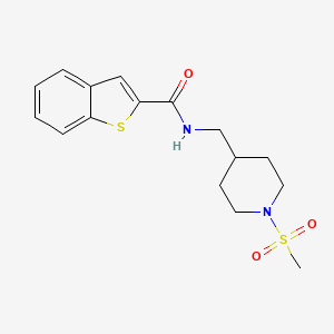 N-((1-(methylsulfonyl)piperidin-4-yl)methyl)benzo[b]thiophene-2-carboxamide