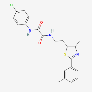 N1-(4-chlorophenyl)-N2-(2-(4-methyl-2-(m-tolyl)thiazol-5-yl)ethyl)oxalamide