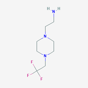 2-[4-(2,2,2-Trifluoroethyl)piperazin-1-yl]ethanamine