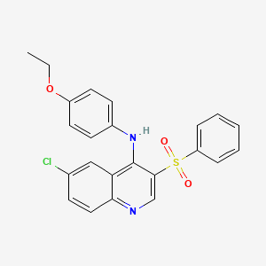 6-chloro-N-(4-ethoxyphenyl)-3-(phenylsulfonyl)quinolin-4-amine