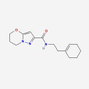 N-(2-(cyclohex-1-en-1-yl)ethyl)-6,7-dihydro-5H-pyrazolo[5,1-b][1,3]oxazine-2-carboxamide