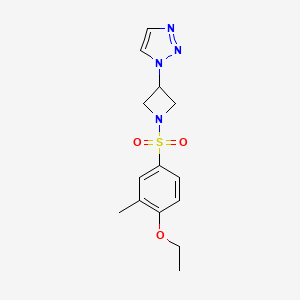 1-(1-((4-ethoxy-3-methylphenyl)sulfonyl)azetidin-3-yl)-1H-1,2,3-triazole