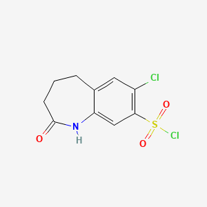 7-Chloro-2-oxo-2,3,4,5-tetrahydro-1H-benzo[b]azepine-8-sulfonyl chloride