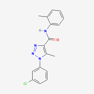 1-(3-chlorophenyl)-5-methyl-N-(2-methylphenyl)triazole-4-carboxamide