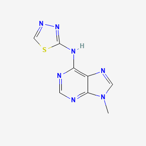 N-(9-Methylpurin-6-yl)-1,3,4-thiadiazol-2-amine