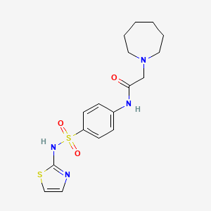 2-(azepan-1-yl)-N-(4-(N-(thiazol-2-yl)sulfamoyl)phenyl)acetamide